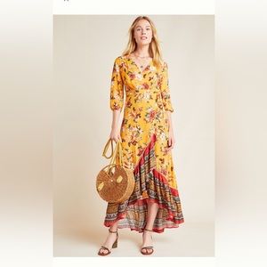 Farm Rio Marigold Wrap Dress